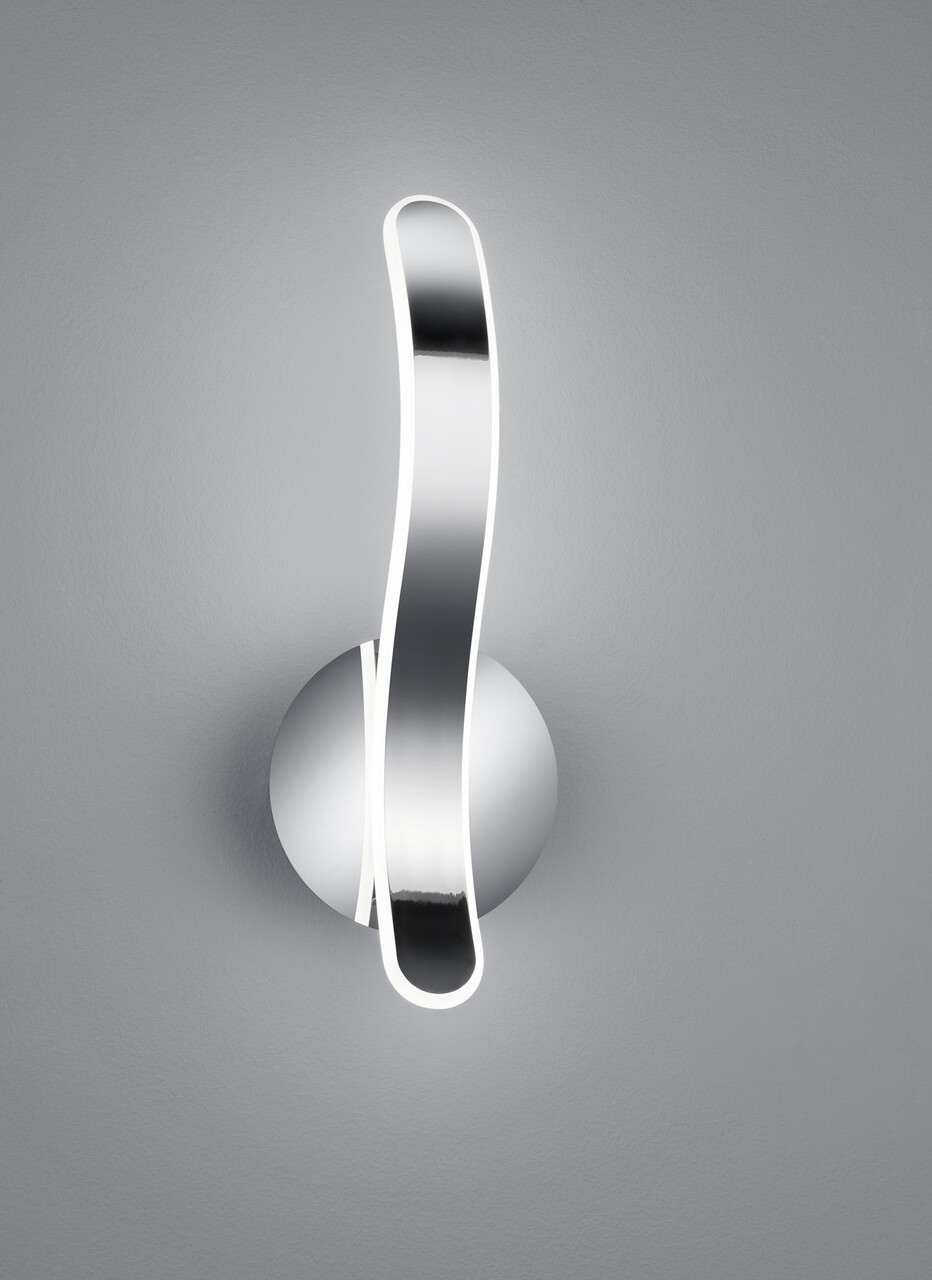 Aplica de perete Parma, RL, 15x39 cm, 11W, 1x SMD, metal, argintiu - imagine 3